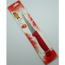 Kırmızı Mutfak Sebze Bıçağı 11,5 Cm, Sap Hariç, Pratik ve Şık Tasarım