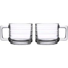 Turuncu 2'li Çay-Kahve Kupası 250 Cc, Şık ve Kullanışlı Tasarım
