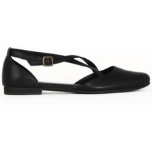 Bueno Shoes Siyah Deri Kadın Düz Babet 01WE2901 01WE2901