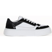 Bueno Shoes Siyah Beyaz Multi Deri Erkek Spor Ayakkabı 16MA8203 16MA8203
