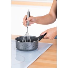 14 cm Gri Sos Tava, Dayanıklı ve Şık Mutfak Kullanımı Için Ideal