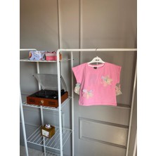 Kız Çocuk Çiçek Desenli 2'li Takım