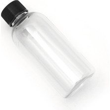 Ziylan 100 ml Pet Şeffaf Düz Kapaklı Şişe 12 Adet
