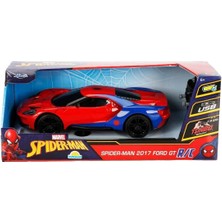7038 1:16 Marvel Spiderman 2017 Ford Gt USB Şarjlı Uzaktan Kumandalı Araba