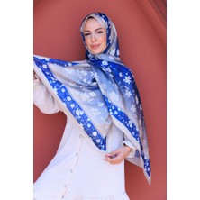 Botanik Çiçek Desenli Ipeksi Vual Şal