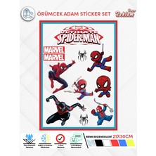 Marvel Örümcek Adam Sticker Set – Suya Dayanıklı, 21X30 cm