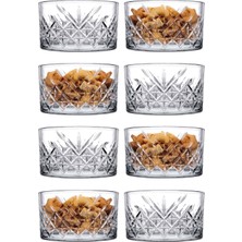 8'li Turuncu Şık Çerezlik Kase Seti, 225CC, Şık ve Pratik Kullanım ile Ideal.