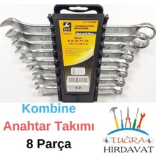 Kombine Düz Yıldız Anahtar Takımı 8X19 mm 8 Li