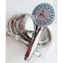 Fonksiyonlu Mafsallı Duş Seti Duş Başlığı Spiral Hortum Mafsal Duş Seti Krom