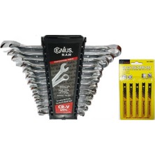 Makroyapı 12 Parça Kombine Anahtar Takımı 12 Li Düz-Yıldız 6X22 mm