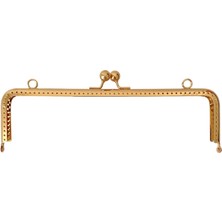 Çanta ve Cüzdan Klipsi Altın Renk Köşeli Model 25 cm ( Askılıklı )