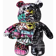 Split Cybershark Moneybear Teddy Bear Backpack, Sınırlı Üretim Lüks Sırt Çantası