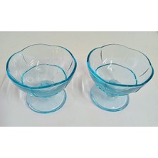 6'lı Turkuaz Dondurma ve Puding Sunum Kasesi 174CC