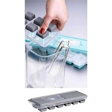 2 Adet 12 Bölmeli Yapışmaz Buz Kalıbı, Bas Parmak, Buzluk Için Ideal Seçenek