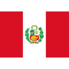 Peru Ülke Bayrağı 45X30CM Duvar Tablosu Çerçevesiz Pvc Tablo