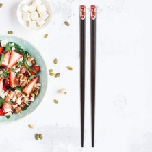 Renkli Ahşap Çin Çubukları, 22 Cm, 5'li Set, Şık ve Kullanışlı Yemek Aksesuarları