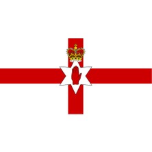 Kuzey Irlanda Ülke Bayrağı 45X22CM Duvar Tablosu Çerçevesiz Pvc Tablo