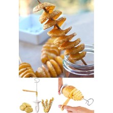 Pratik Spiral Patates Dilimleyici, Evde Çıtır Patates Cipsleri Yapmanı Sağlar