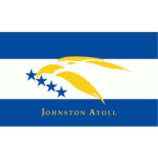 Johnston Atoll Ülke Bayrağı 45X27CM Duvar Tablosu Çerçevesiz Pvc Tablo