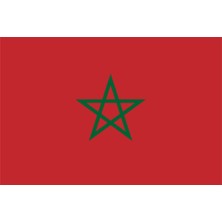 Fas Ülke Bayrağı 45X30CM Duvar Tablosu Çerçevesiz Pvc Tablo