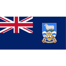 Folkland Adaları Ülke Bayrağı 45X22CM Duvar Tablosu Çerçevesiz Pvc Tablo