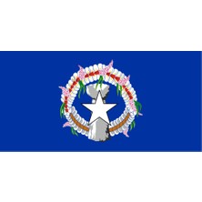 Kuzey Maryana Adaları Ülke Bayrağı 45X22CM Duvar Tablosu Çerçevesiz Pvc Tablo