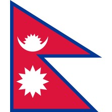 Nepal Ülke Bayrağı 25X30CM Duvar Tablosu Çerçevesiz Pvc Tablo