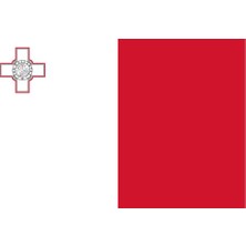Malta Ülke Bayrağı 45X30CM Duvar Tablosu Çerçevesiz Pvc Tablo