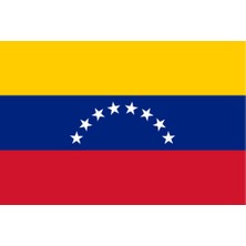 Venezuela Ülke Bayrağı 45X30CM Duvar Tablosu Çerçevesiz Pvc Tablo