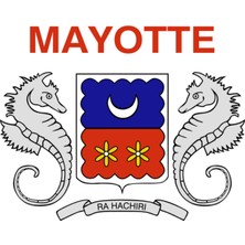 Mayotte Ülke Bayrağı 45X30CM Duvar Tablosu Çerçevesiz Pvc Tablo