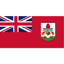 Bermuda Ülke Bayrağı 45X22CM Duvar Tablosu Çerçevesiz Pvc Tablo