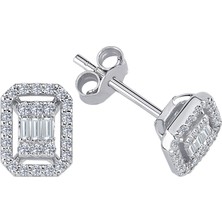 Sirius Pırlanta Baget Pırlanta Lunare Küpe 0417E0063