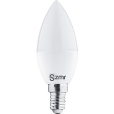 Zmr 120/B.65 7W Buji LED Ampul 6500K Beyaz Işık E14 Duy Enerji Tasarruflu ve Uzun Ömürlü Aydınlatma