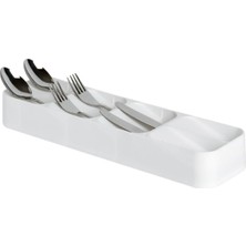 5 Bölmeli Çekmece Içi Kaşıklık, Gri, 39X11X5 Cm, Düzenleyici, Pratik ve Şık Tasarım