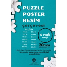 20MM- Antireflekte Mat Pvc Li Camsız Fotoğraf Puzzle Belge Çerçevesi Yatay Dikey
