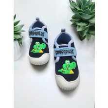 Tam Ortopedik Cırtlı Ayarlanabilir Kaymaz Taban Timsah Figürlü Kreş Anaokulu Ev Panduf