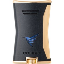 Colibri Tek Torch Pürmüz Siyah-Gold Slim Puro Çakmağı