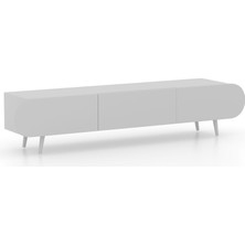 Enwood Regulus Mdf 3 Kapaklı Ahşap Ayaklı 200 cm Country Tv Ünitesi