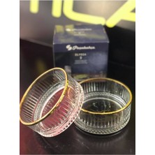 Altın Renkli 510CC Çift Çerezlik Kase Seti, Şık ve Kullanışlı Tasarım