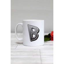 Harfli Beyaz Kupa Bardak, Şık ve Kullanışlı Tasarım, Ideal Hediye Seçeneği