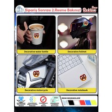 Yerine Sevemem Yazılı Sticker – Suya Dayanıklı, Çok Amaçlı Dekoratif Etiket