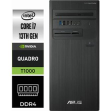Asus Expertcenter D5 Tower I7-13700 D500TE-700 16GB 4tb Quadro T1000 8gb Windows 11 Pro Masaüstü Bilgisayar
