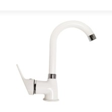 Beyaz Lavabo Bataryası Armatür