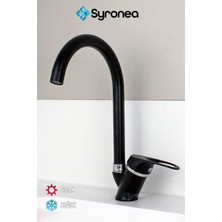 Yukon Siyah Mutfak Eviye Bataryası Mix Aç Kapa Musluk