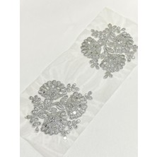 Aplike Güpür / 2 Li Aplike / Pullu Aplike / Kıyafet Aplikesi