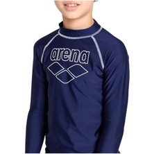 Arena Rash Vest L/s Graphic Erkek Çocuk Yüzücü Tişörtü Lacivert