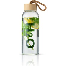 Bambu Kapaklı Borosilikat Cam Matara, Sağlıklı ve Şık Su Şişesi