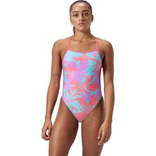 Speedo Alv Lline Bk 1pc Jf Purple Kız Çocuk Mayosu Mor
