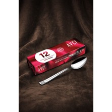 12'li Gümüş Tatlı Kaşığı Seti, Şık ve Kullanışlı Ev Aksesuarı