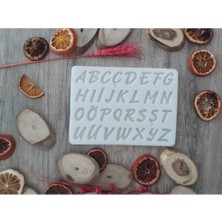 Beyaz Silikon Harf Kalıp, Epoksi, Pasta ve Mum Için Çok Amaçlı Kalıp